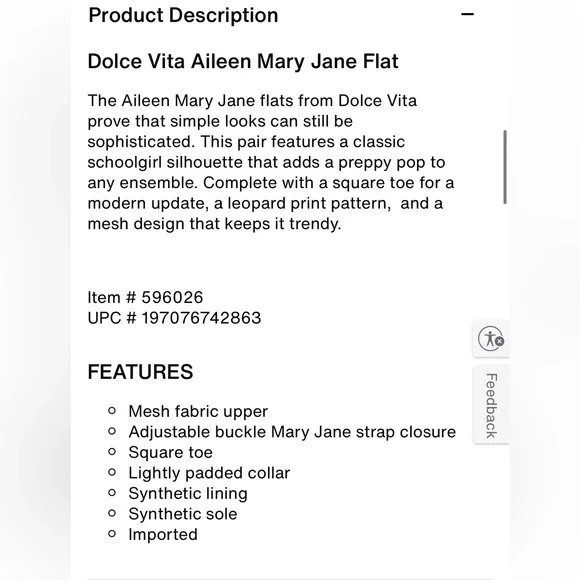 Dolce Vita Mesh Leopard Print Mary Jane Flats - Picture 4 of 9